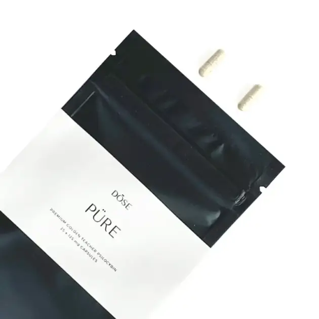 Dose Pure Golden Teacher Microdose Psilocybin Capsules