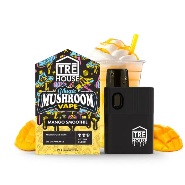 TRE House | Microdose Magic Mushroom Vape Pen – Mango Smoothie – 2g Disposable Pen