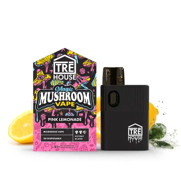 TRE House | Microdose Magic Mushroom Vape Pen – Pink Lemonade – 2g Disposable Pen